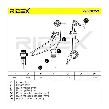 Bras de suspension pour NISSAN- 545018H310 545018H31A