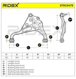 Bras de suspension pour SUZUKI- 4520267D00, 4520267D01000, 4520265D00, 4520265D01 4520267D01