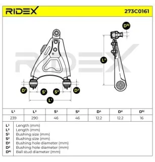 Bras de suspension pour RENAULT- 7700425724, 7700430765, 7700436302, 7700781034, 7700818051, 7700831368