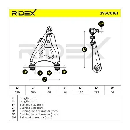 Bras de suspension pour RENAULT- 7700425724, 7700430765, 7700436302, 7700781034, 7700818051, 7700831368