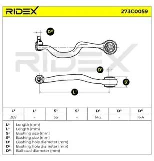 Bras de suspension pour BMW- 1132159, 1133711, 1141097, 31121132159, 31121133711, 31121141097 31122226581