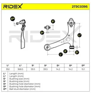 Bras de suspension pour TOYOTA- 4806905070