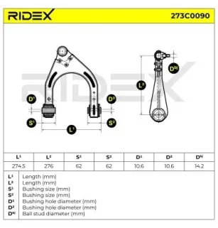 Bras de suspension pour MERCEDES-BENZ- 2113300138, 2113304407, 2113306807, 2113309007, 2193300207, A2113300138