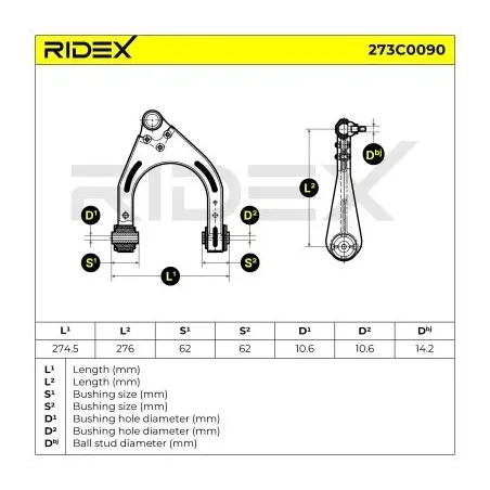 Bras de suspension pour MERCEDES-BENZ- 2113300138, 2113304407, 2113306807, 2113309007, 2193300207, A2113300138