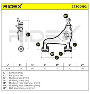 Bras de suspension pour MERCEDES-BENZ- 2103309607, 2103303507, 2103304507, 2103306207, 2103307707, 2103309107