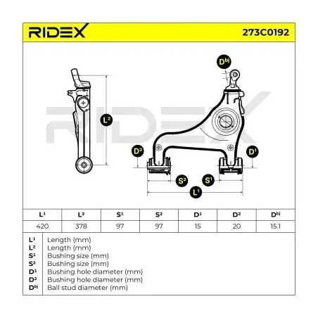 Bras de suspension pour MERCEDES-BENZ- 2103309607, 2103303507, 2103304507, 2103306207, 2103307707, 2103309107