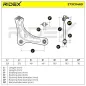 Bras de suspension pour CITROËN, PEUGEOT- 3520P1, 3520P9, 3520R6, 3520N5, 3520T0, 3520T2, 3520T8 3528T8