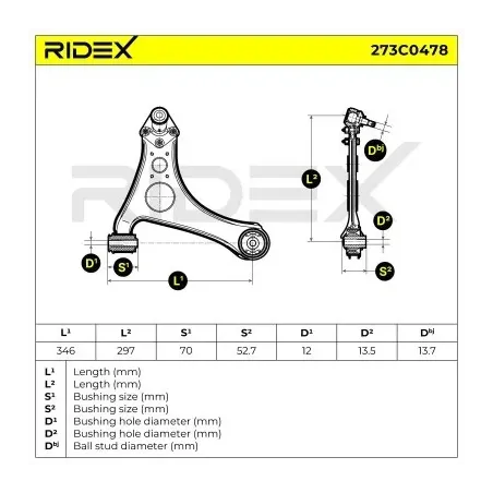 Bras de suspension pour MERCEDES-BENZ- 1683300907, 1683301207, 1683301807, 1683302407, A1683300907, A1683301207