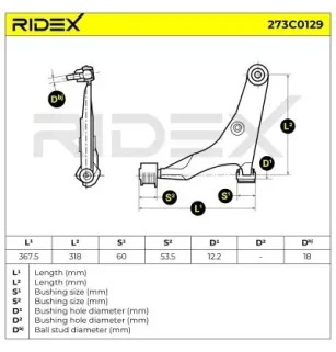 Bras de suspension pour MITSUBISHI PROTON- PW820083