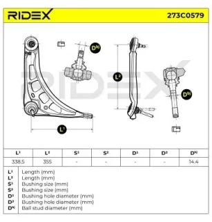 Bras de suspension pour BMW- 2282122, 2341828, 31122341828 31122282122