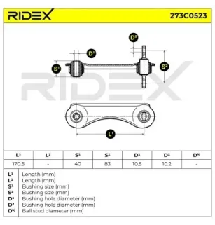 Bras de suspension pour HONDA- 52390SH0A00, 52390SH3000, 52390SH3010, 52390SH3020, 52390SH3030, 52390SH3A00