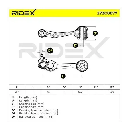 Bras de suspension pour MERCEDES-BENZ- 1233304707, 1233305307, A1233304707 A1233305307