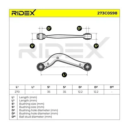 Bras de suspension pour FORD, JAGUAR- C2S35280, C2S39484 C2S9241