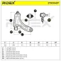 Bras de suspension pour GENERAL MOTORS, OPEL, VAUXHALL- 5352027, 93338568 93388568