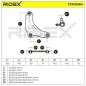 Bras de suspension pour NISSAN, OPEL, RENAULT, VAUXHALL- 91166462, 93851117, 93858141 95523358