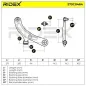 Bras de suspension pour OPEL, SUZUKI, VAUXHALL- 93193130 95515572