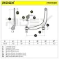 Bras de suspension pour PEUGEOT- 3520C0, 3520H1 E455001