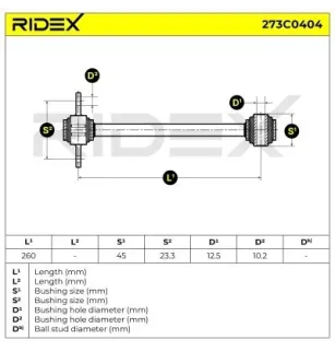 Bras de suspension pour VOLVO- 30620786, 30862174, 30862175 30884360