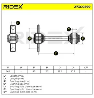 Bras de suspension pour VOLVO- 30620785, 30818091 30818092