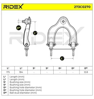 Bras de suspension pour HONDA, ROVER- GSJ486, RBJ102120 RBJ102121