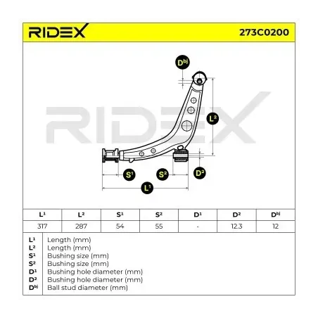 Bras de suspension pour ALFA ROMEO, FIAT LANCIA- 7636995