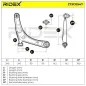 Bras de suspension pour CITROËN, MITSUBISHI, PEUGEOT- 1612448480, 3521R1 3521V0