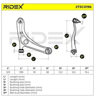 Bras de suspension pour TOYOTA- 4806809015, 4806809030 4806859035