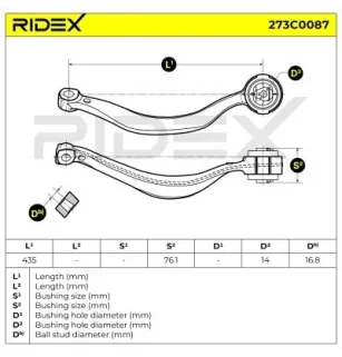 Bras de suspension pour BMW- 1096169, 31121096169, 31126769717 6769717