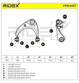 Bras de suspension pour MAZDA- GJ6A34200B, GP9A34200, GP9A34200A, GP9A34200B, GP9A34200C GV2W34200