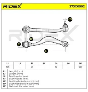 Bras de suspension pour BMW- 1133238, 1139988, 31121133238 31121139988