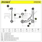 Bras de suspension pour FIAT- 50700797, 93501485