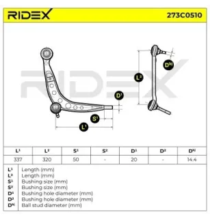 Bras de suspension pour BMW- 1127726 31121127726