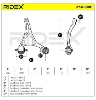 Bras de suspension pour VOLVO- 30639781, 30645846, 30681615, 31304046 31201005