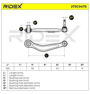 Bras de suspension pour BMW MINI- 33326767967