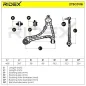 Bras de suspension pour GENERAL MOTORS, OPEL, VAUXHALL- 352193, 90373779, 90473226, 90495103 90495159