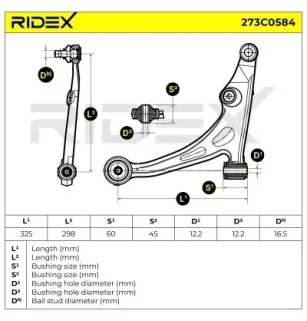 Bras de suspension pour SUZUKI- 4520254G01