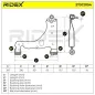 Bras de suspension pour OPEL - 5352029, 24454477, VAUXHALL- 24454477