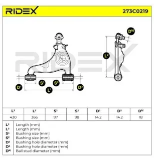 Bras de suspension pour MERCEDES-BENZ- 1243303807, 2013303807, A1243303807 A2013303807