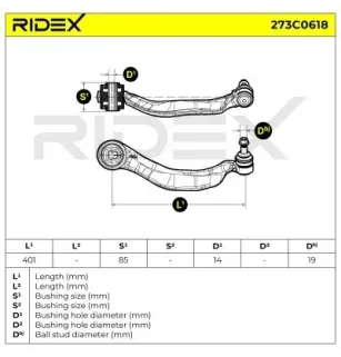 Bras de suspension pour ALPINA, BMW, ROLLS-ROYCE- 31124083312, 31126775960, 4083312 6775960