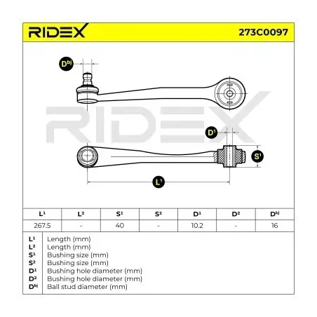 Bras de suspension pour AUDI, AUDI (FAW), PORSCHE, SEAT, SKODA VW- 8K0407505A