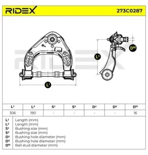 Bras de suspension pour MITSUBISHI- MB831035, MR124879, MR296093 MR296095