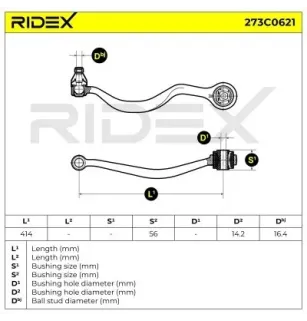 Bras de suspension pour BMW MINI- 31121139999