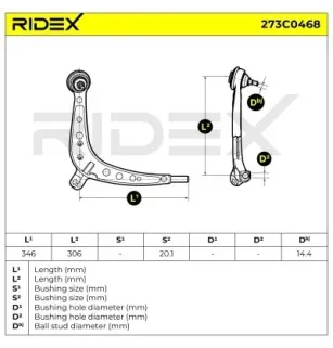 Bras de suspension pour BMW- 1096222, 31121096222, 31126758534 6758534