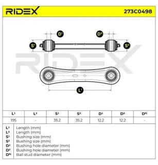 Bras de suspension pour FORD, VOLVO- 31262128, 31262439, 31262931 31340354