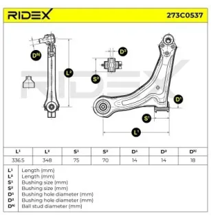 Bras de suspension pour MERCEDES-BENZ- 6383300010, 6383300510, A6383300010 A6383300510