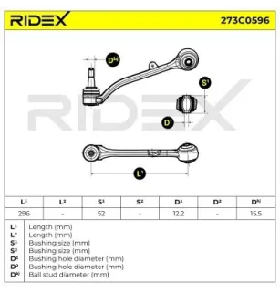 Bras de suspension pour BMW- 2229522, 3412136, 3415028, 3418338, 3426434, 3451882, 31103412136, 31103415028, 31103418338