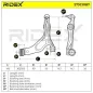 Bras de suspension pour AUDI, PEUGEOT, PORSCHE, SEAT, SKODA, VAG, VW- 7L0407151C, 7L0407151D, 7L0407151E 7L0407151H