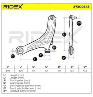 Bras de suspension pour FORD, MAZDA- 8V513051BD, D65134350B, D65134350, D65134350C, D65134350D D65134350E