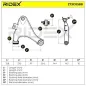 Bras de suspension pour DAIHATSU- 4306887401, 4306887401000, 4806887401, 4806887401000, 4806887402, 4806887402000