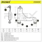 Bras de suspension pour GENERAL MOTORS, OPEL - 5352030, 05352030, VAUXHALL- 024454478, 24428209 24454478